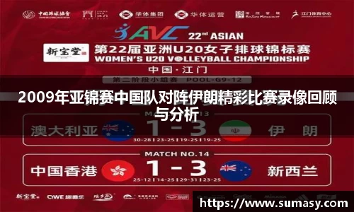 2009年亚锦赛中国队对阵伊朗精彩比赛录像回顾与分析